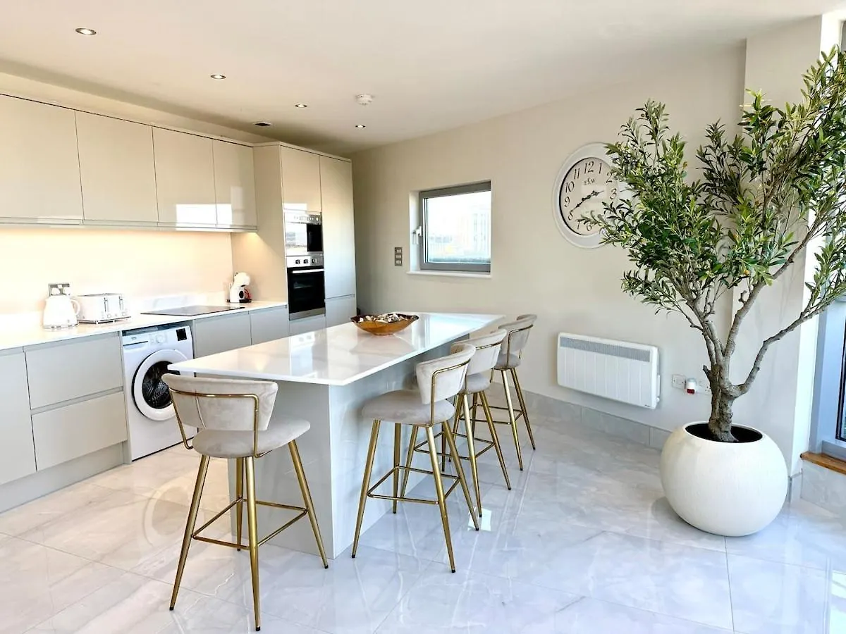 Cardiff Skyline Penthouse Apartment Free Parking Sleeps 8